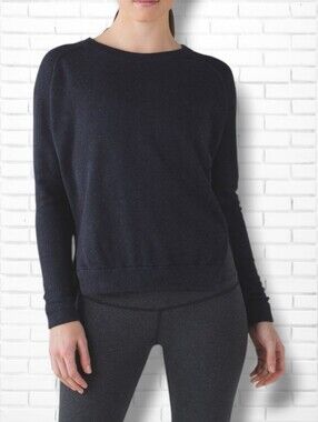 Lululemon Bhakti Life Sweater In Heathered Naval Blue Size M